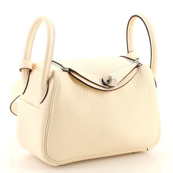 Hermes Lindy Bag Clemence Mini Neutral - Picture 3 of 8
